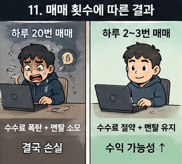 잦은 매매가 오히려 수익이 줄어든다